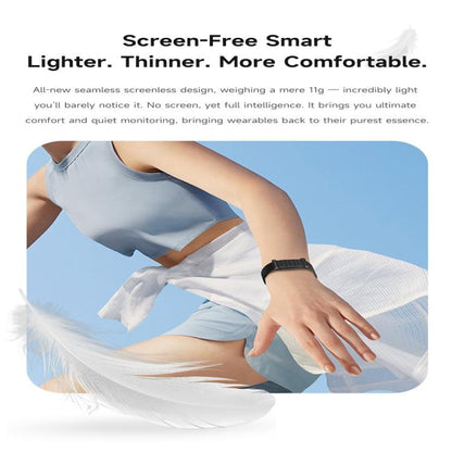 W01 BT 5.4 Screenless Smart Bracelet, Support Call Reminder / Health Monitoring / Multiple Sports Modes