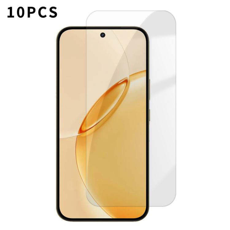 Kalebol 10pcs High-Aluminum Semi-Screen Anti-Fingerprint HD Tempered Glass Film, For Realne 16T 5G, For Realme C100 5G, For Realme C100 4G, For Realme Narzo 100 Lite 5G, For Realme Neo8, For Realme 16, For Realme 16 Pro
