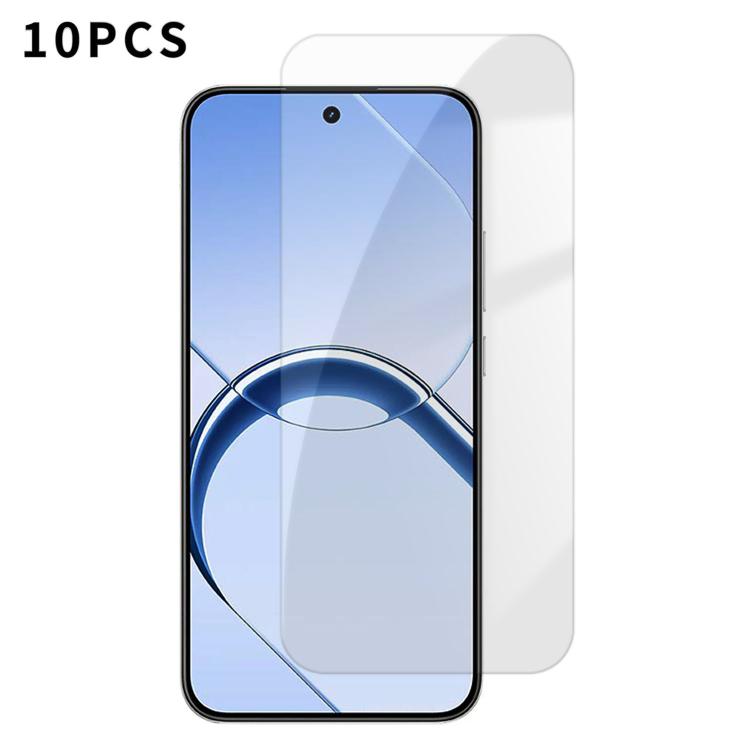 Kalebol 10pcs High-Aluminum Semi-Screen Anti-Fingerprint HD Tempered Glass Film, For Realne 16T 5G, For Realme C100 5G, For Realme C100 4G, For Realme Narzo 100 Lite 5G, For Realme Neo8, For Realme 16, For Realme 16 Pro