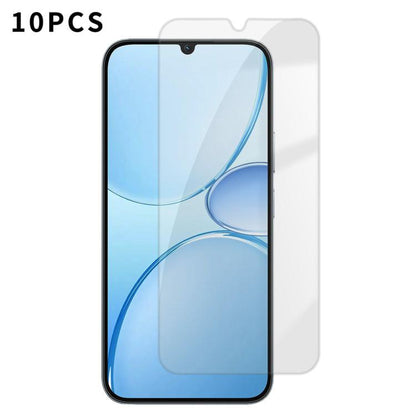 Kalebol 10pcs High-Aluminum Semi-Screen Anti-Fingerprint HD Tempered Glass Film, For Realne 16T 5G, For Realme C100 5G, For Realme C100 4G, For Realme Narzo 100 Lite 5G, For Realme Neo8, For Realme 16, For Realme 16 Pro