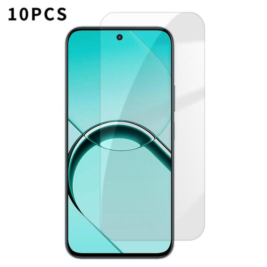 Kalebol 10pcs High-Aluminum Semi-Screen Anti-Fingerprint HD Tempered Glass Film, For Realme P4R 5G, For Realne 16T 5G, For Realme C100 5G, For Realme C100 4G, For Realme Narzo 100 Lite 5G, For Realme Neo8, For Realme 16, For Realme 16 Pro