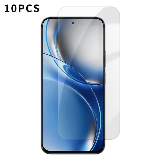 Kalebol 10pcs High-Aluminum Semi-Screen Anti-Fingerprint HD Tempered Glass Film, For Realme P4R 5G, For Realne 16T 5G, For Realme C100 5G, For Realme C100 4G, For Realme Narzo 100 Lite 5G, For Realme Neo8, For Realme 16, For Realme 16 Pro