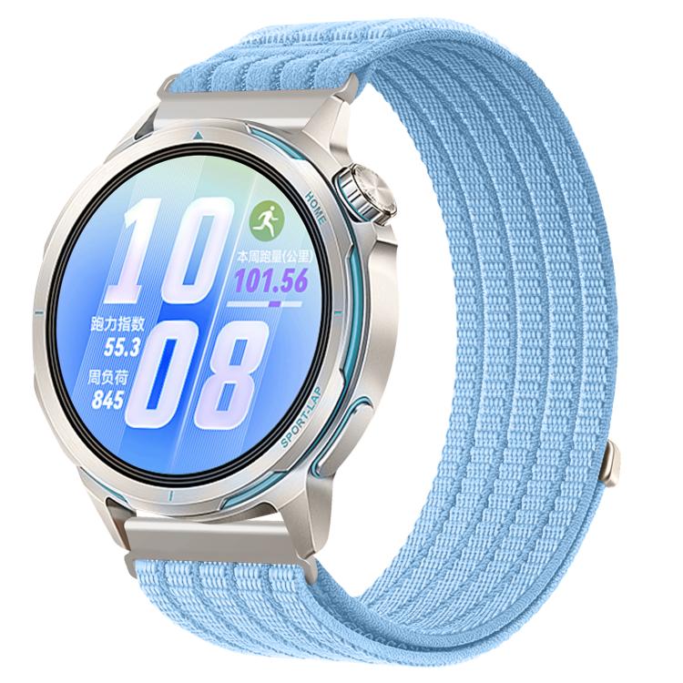 Cloud-Feel Breathable Nylon Woven Metal Head Watch Band, 18mm, 20mm, 22mm