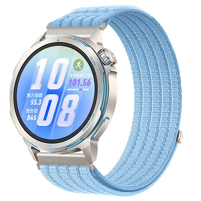 Cloud-Feel Breathable Nylon Woven Metal Head Watch Band, 18mm, 20mm, 22mm