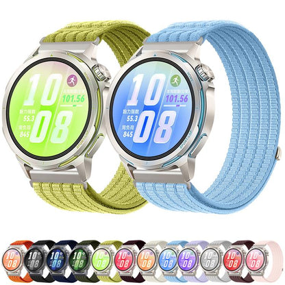 Cloud-Feel Breathable Nylon Woven Metal Head Watch Band, 18mm, 20mm, 22mm