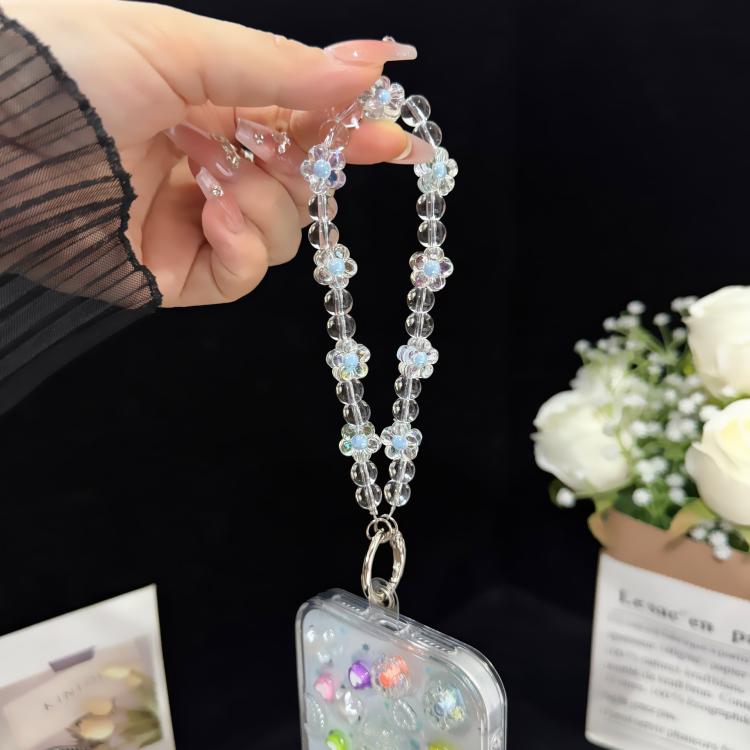 Interlaced Beaded Butterfly Tassel Phone Strap, Pink, Colorful, Blue