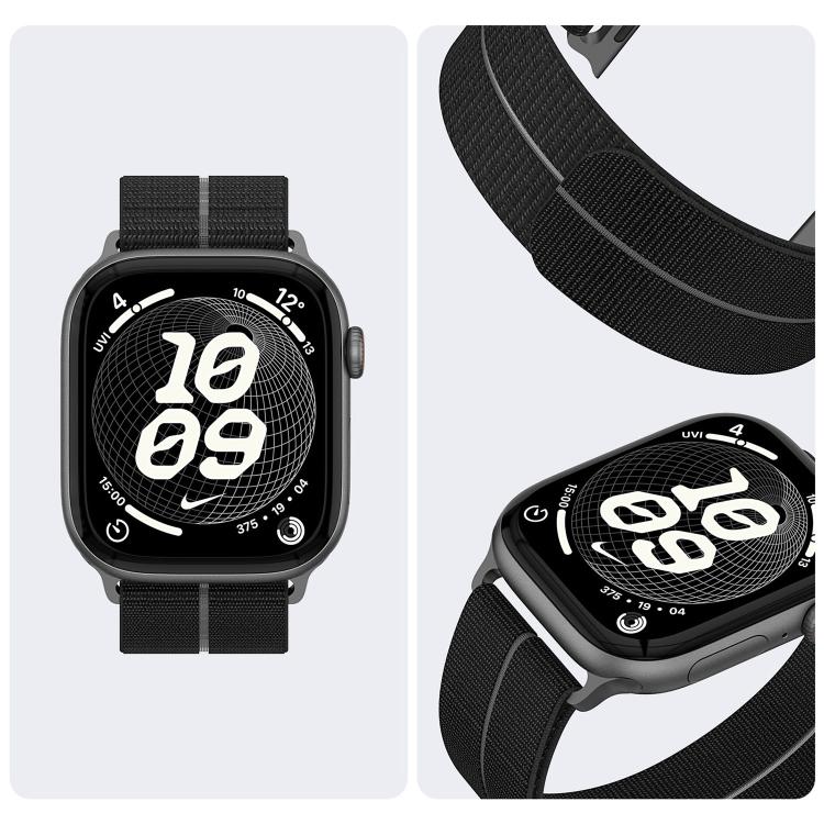 Feather Light Round Tail Nylon Loop Metal Interface Watch Band, For Apple Watch 46mm / 49mm / 45mm / 44mm, For Apple Watch 42mm / 41mm / 40mm / 38mm
