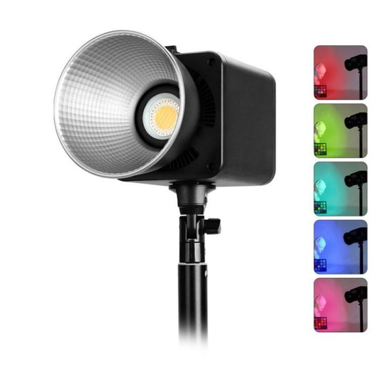 VLOGLITE P100RGB 2700K-6500K Wiederaufladbare Studiobeleuchtung Kabellose Fotografie 100W COB-Lampe, P100RGB