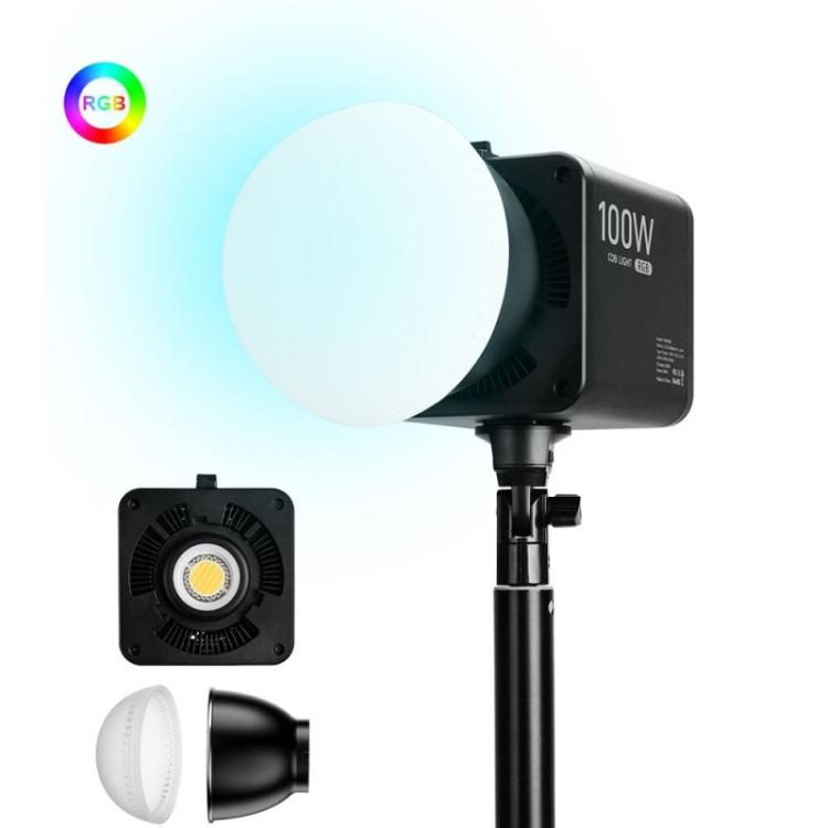 VLOGLITE P100RGB 2700K-6500K Wiederaufladbare Studiobeleuchtung Kabellose Fotografie 100W COB-Lampe, P100RGB