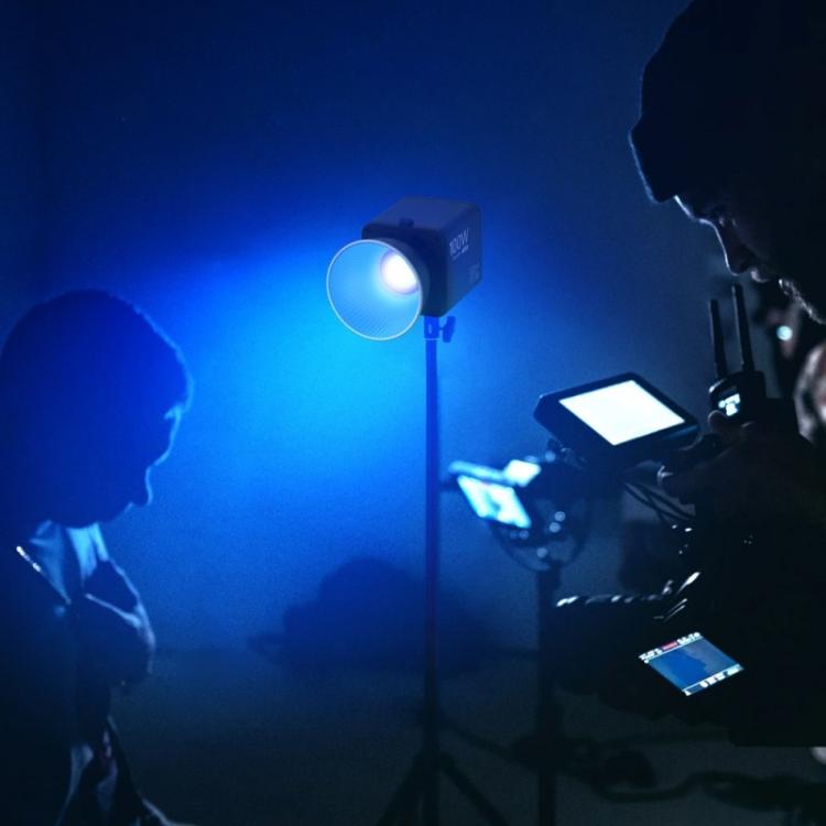 VLOGLITE P100RGB 2700K-6500K Wiederaufladbare Studiobeleuchtung Kabellose Fotografie 100W COB-Lampe, P100RGB