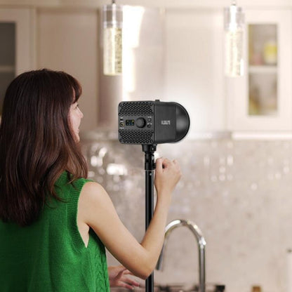 VLOGLITE P100RGB 2700K-6500K Wiederaufladbare Studiobeleuchtung Kabellose Fotografie 100W COB-Lampe, P100RGB