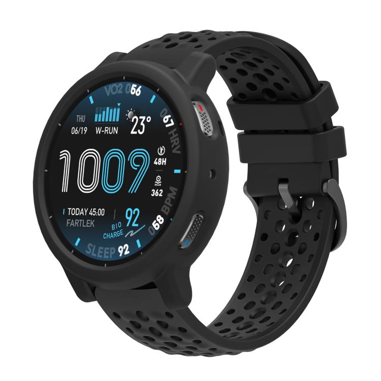 Silicone Soft Case and Solid Color Perforated Silicone Watch Band, For Amazfit Active Max