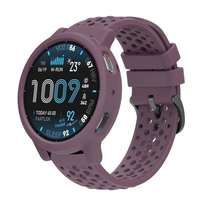 Silicone Soft Case and Solid Color Perforated Silicone Watch Band, For Amazfit Active Max