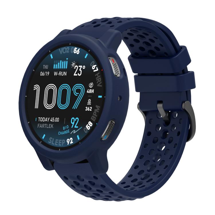 Silicone Soft Case and Solid Color Perforated Silicone Watch Band, For Amazfit Active Max