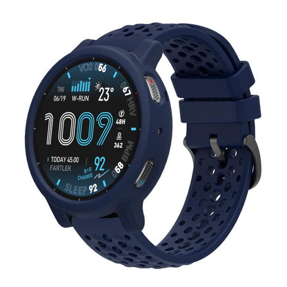 Silicone Soft Case and Solid Color Perforated Silicone Watch Band, For Amazfit Active Max