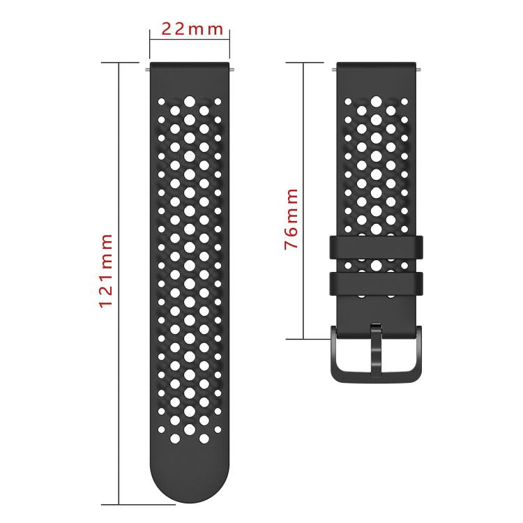 Silicone Soft Case and Solid Color Perforated Silicone Watch Band, For Amazfit Active Max