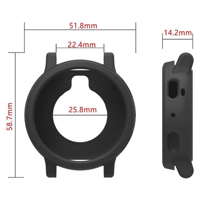 Silicone Soft Case and Solid Color Perforated Silicone Watch Band, For Amazfit Active Max