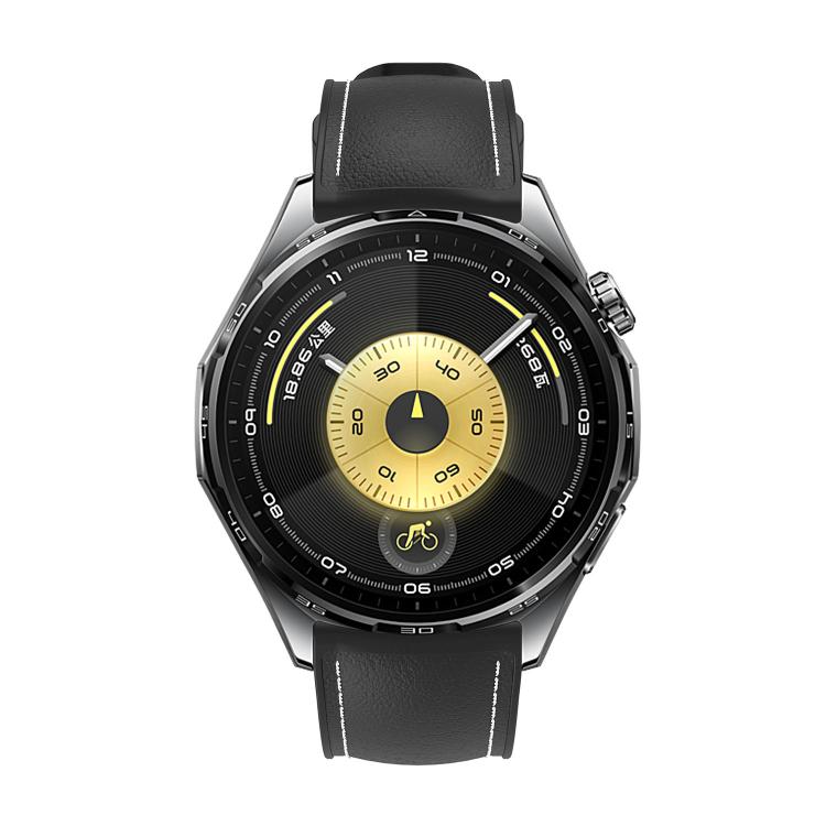 Stitched Silicone Hybrid Vegan Leather Watch Band, 20mm, 22mm