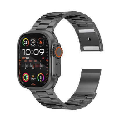 Three Beads Magnetic Clasp Titanium Alloy Watch Band, For Apple Watch 46mm / 49mm / 45mm / 44mm, For Apple Watch 42mm / 41mm / 40mm / 38mm