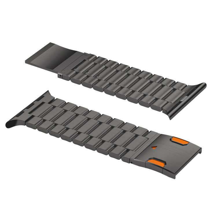 Three Beads Magnetic Clasp Titanium Alloy Watch Band, For Apple Watch 46mm / 49mm / 45mm / 44mm, For Apple Watch 42mm / 41mm / 40mm / 38mm