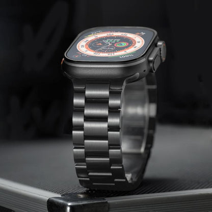 Three Beads Magnetic Clasp Titanium Alloy Watch Band, For Apple Watch 46mm / 49mm / 45mm / 44mm, For Apple Watch 42mm / 41mm / 40mm / 38mm