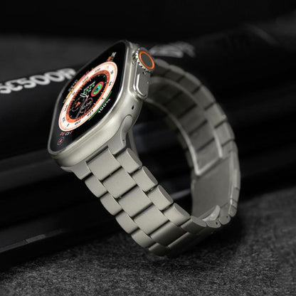 Three Beads Magnetic Clasp Titanium Alloy Watch Band, For Apple Watch 46mm / 49mm / 45mm / 44mm, For Apple Watch 42mm / 41mm / 40mm / 38mm