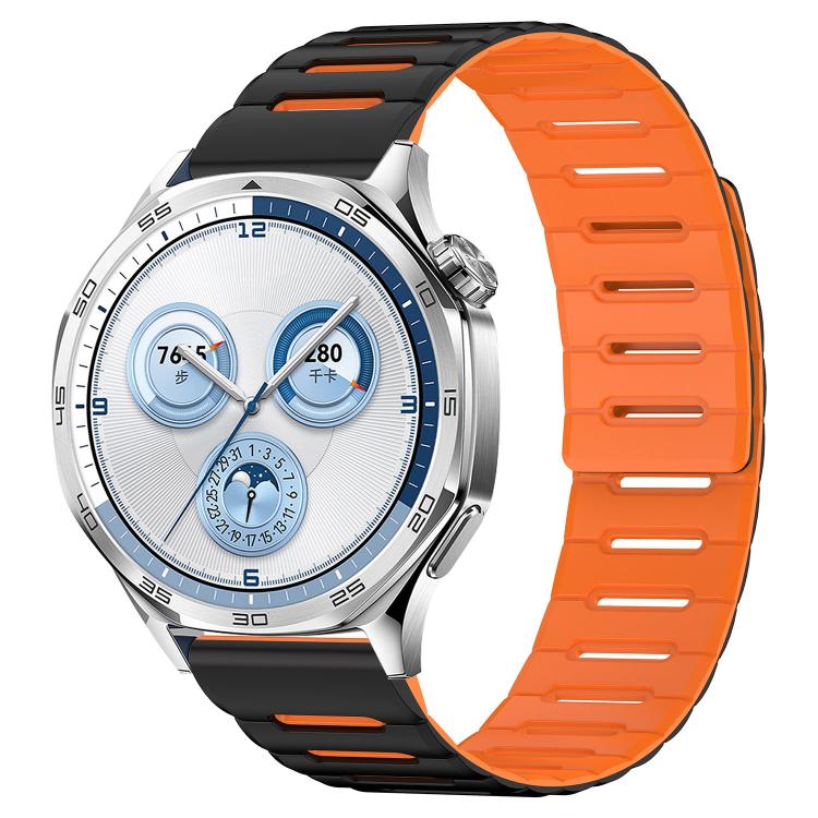 Macaron Color Design Magnetic Silicone Watch Band, 20mm, 22mm