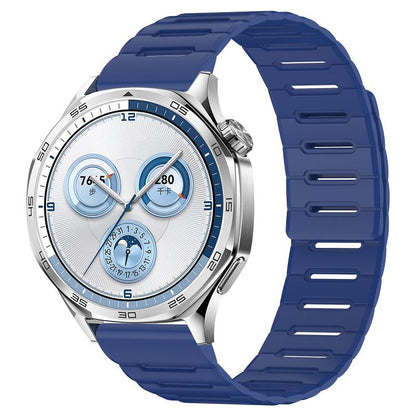Macaron Color Design Magnetic Silicone Watch Band, 20mm, 22mm
