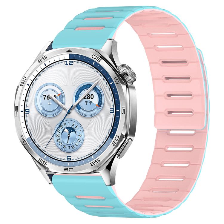 Macaron Color Design Magnetic Silicone Watch Band, 20mm, 22mm
