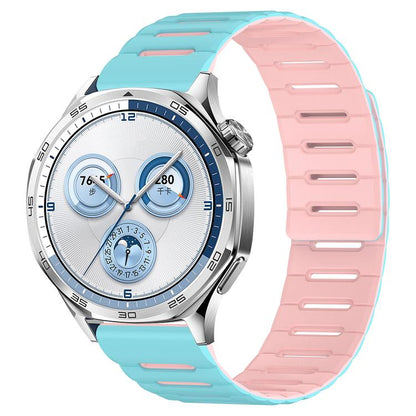 Macaron Color Design Magnetic Silicone Watch Band, 20mm, 22mm