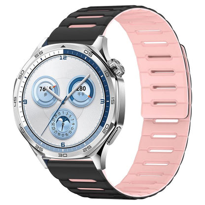 Macaron Color Design Magnetic Silicone Watch Band, 20mm, 22mm