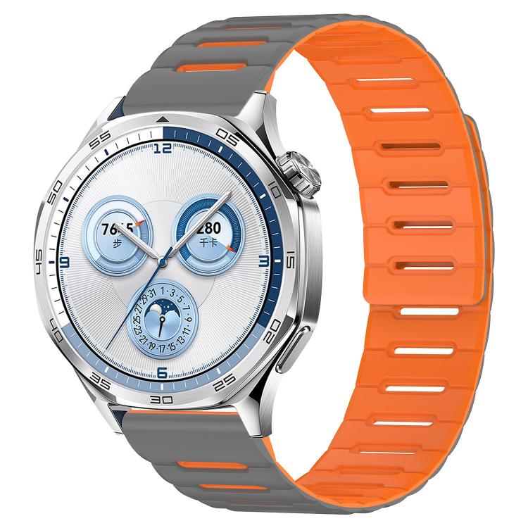 Macaron Color Design Magnetic Silicone Watch Band, 20mm, 22mm
