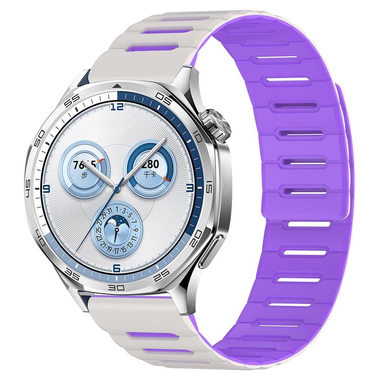 Macaron Color Design Magnetic Silicone Watch Band, 20mm, 22mm