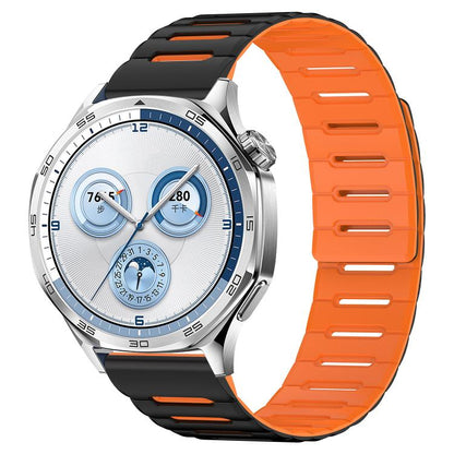 Macaron Color Design Magnetic Silicone Watch Band, 20mm, 22mm