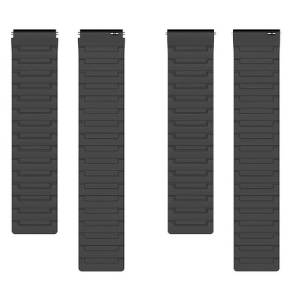 Armor Textured Magnetic Silicone Watch Band, 20mm, 22mm