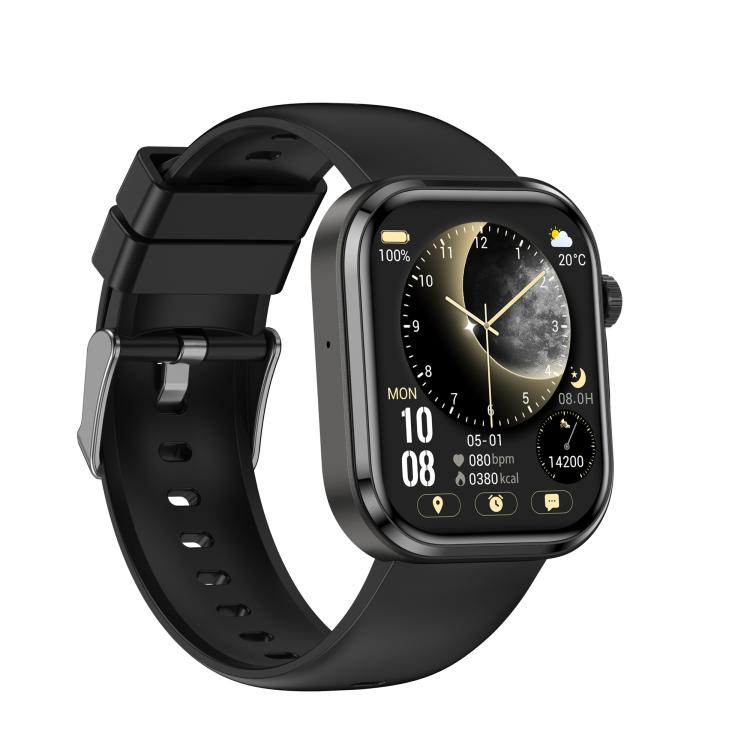 G47 1.83 inch HD Color Screen BT Calling Smart Watch Silicone Strap, Support Health Monitoring / HRV Function