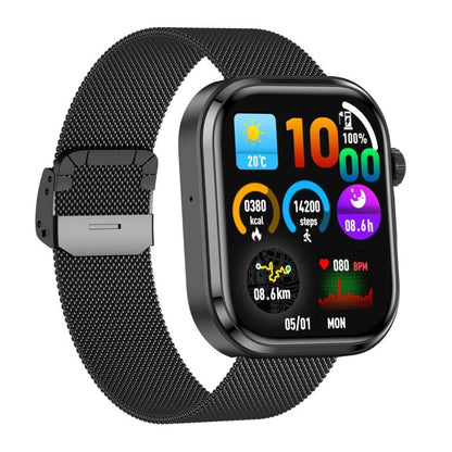 G47 1.83 inch HD Color Screen BT Calling Smart Watch Milan Steel Strap, Support Health Monitoring / HRV Function