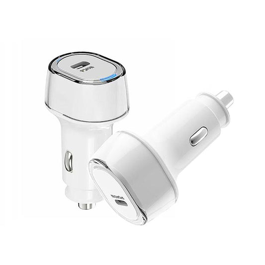 P01 PD45W Type-C / USB-C Buck Boost Car Charger with Type-C to Type-C Data Cable, with Type-C to Type-C Cable