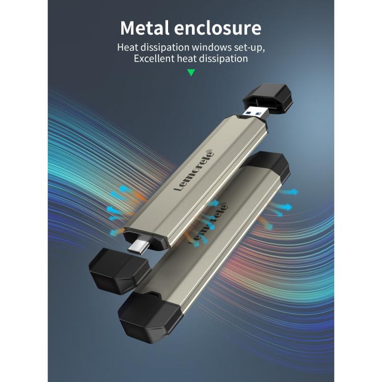 Lemorele SD3L M.2 NVMe SSD M Key PCIe External Tool-Free SSD Enclosure, SD3L