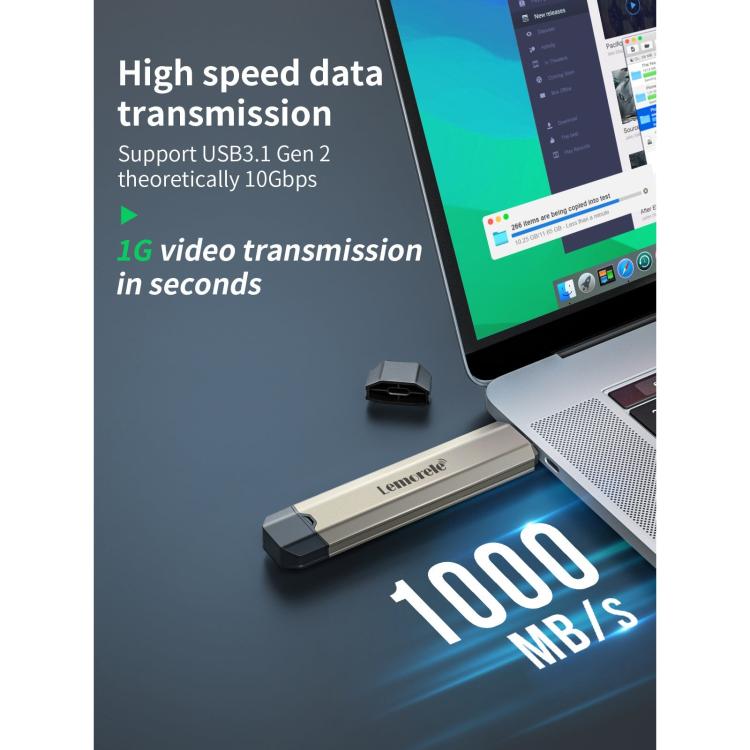 Lemorele SD3L M.2 NVMe SSD M Key PCIe External Tool-Free SSD Enclosure, SD3L