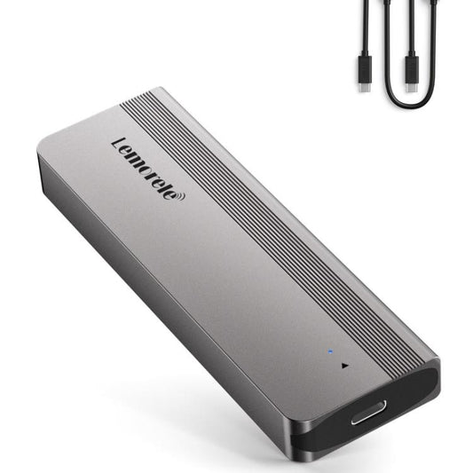 Lemorele SD2L Dual-Bay M.2 Enclosure NVMe SATA 10Gbps High-Speed Adapter, SD2L