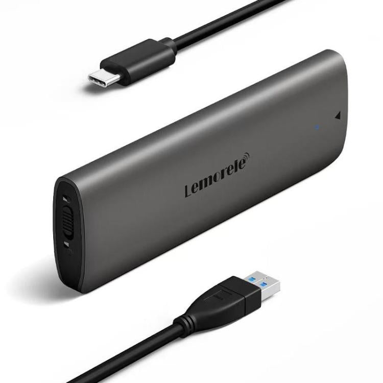 Lemorele SD1L M.2 NVMe SSD Enclosure Type-C 10Gbps Portable External Case, SD1L