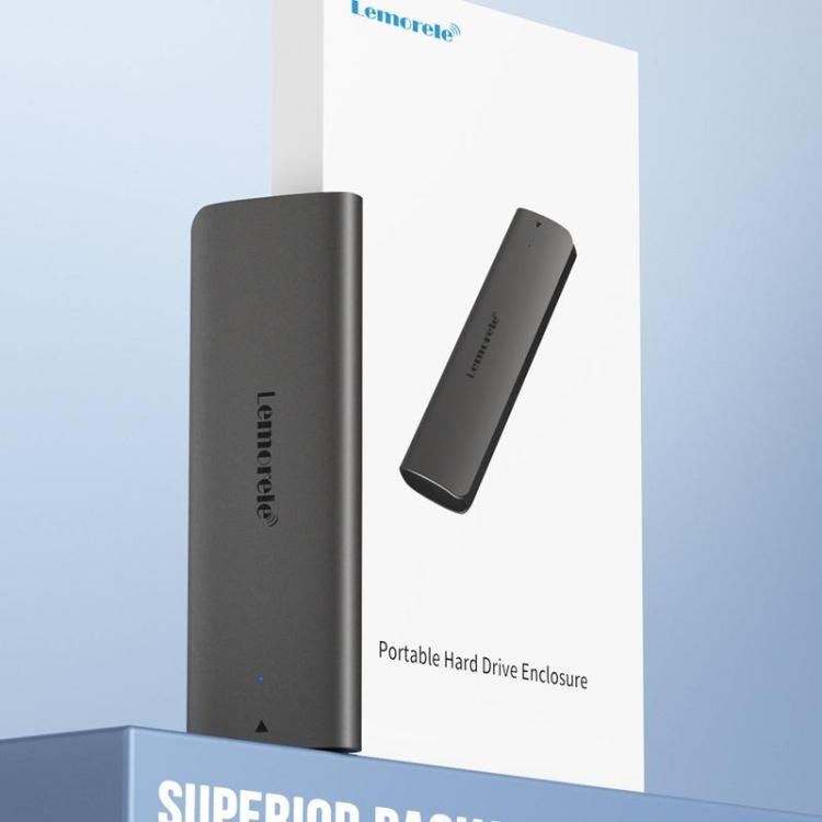 Lemorele SD1L M.2 NVMe SSD Enclosure Type-C 10Gbps Portable External Case, SD1L