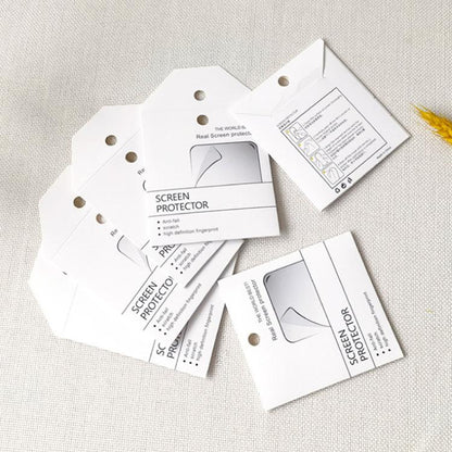 Watch Screen Protectors Paper Bags Lens Protectors Universal Cardboard Packaging, 100pcs