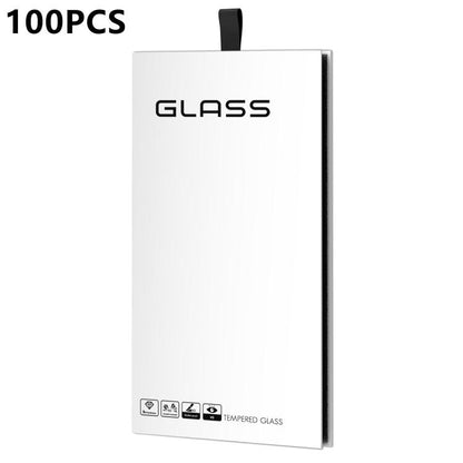 Simple White Glass Screen Protector Folding Rigid Case Packaging Box with Hook, 100pcs