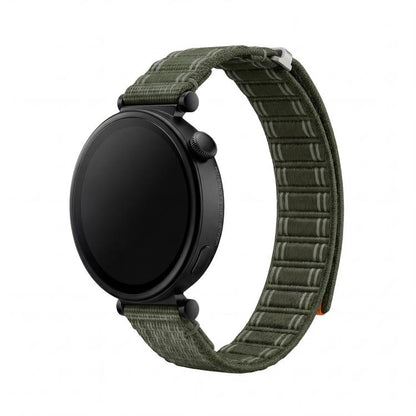 Press Button Quick Release Wave Texture Nylon Loop Watch Band, 18mm, 20mm, 22mm