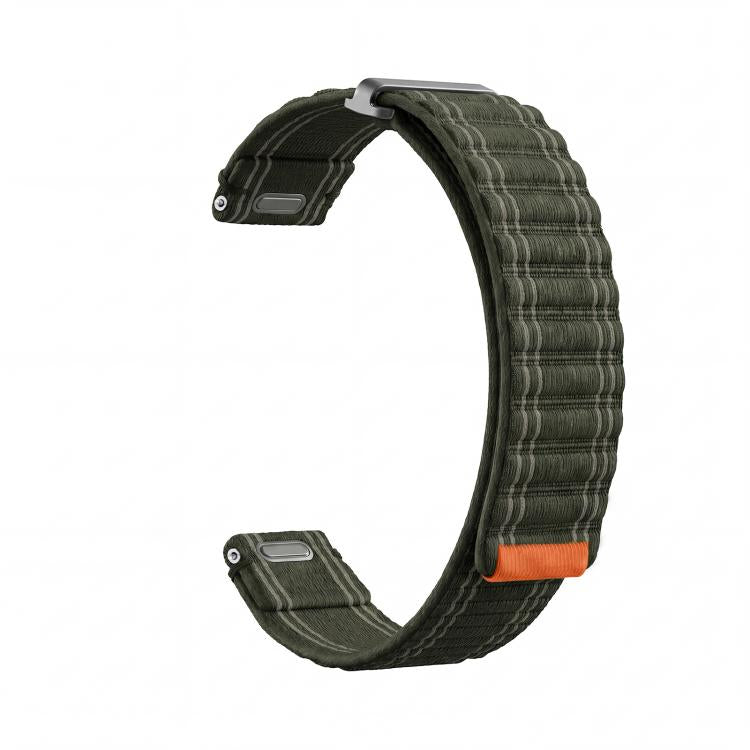 Press Button Quick Release Wave Texture Nylon Loop Watch Band, 18mm, 20mm, 22mm