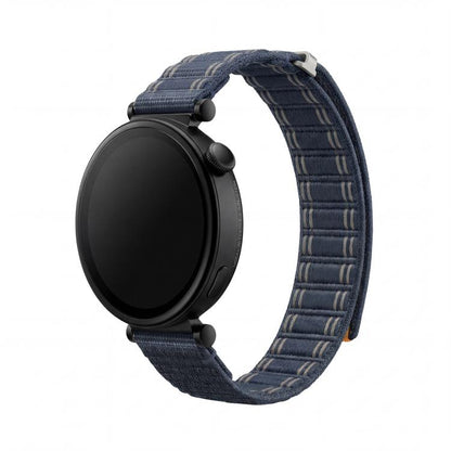 Press Button Quick Release Wave Texture Nylon Loop Watch Band, 18mm, 20mm, 22mm