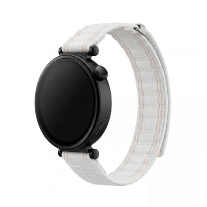 Press Button Quick Release Wave Texture Nylon Loop Watch Band, 18mm, 20mm, 22mm