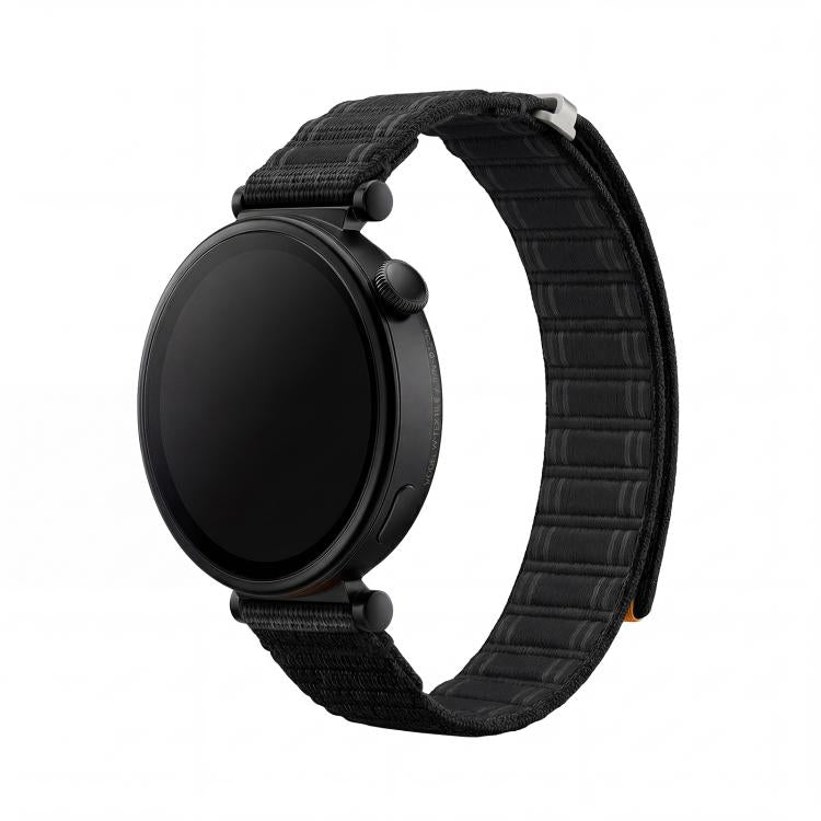 Press Button Quick Release Wave Texture Nylon Loop Watch Band, 18mm, 20mm, 22mm